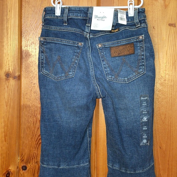 Wrangler retro women’s flare western jeans size 25X30 cowgirl rodeo jeans NWT - Picture 8 of 13